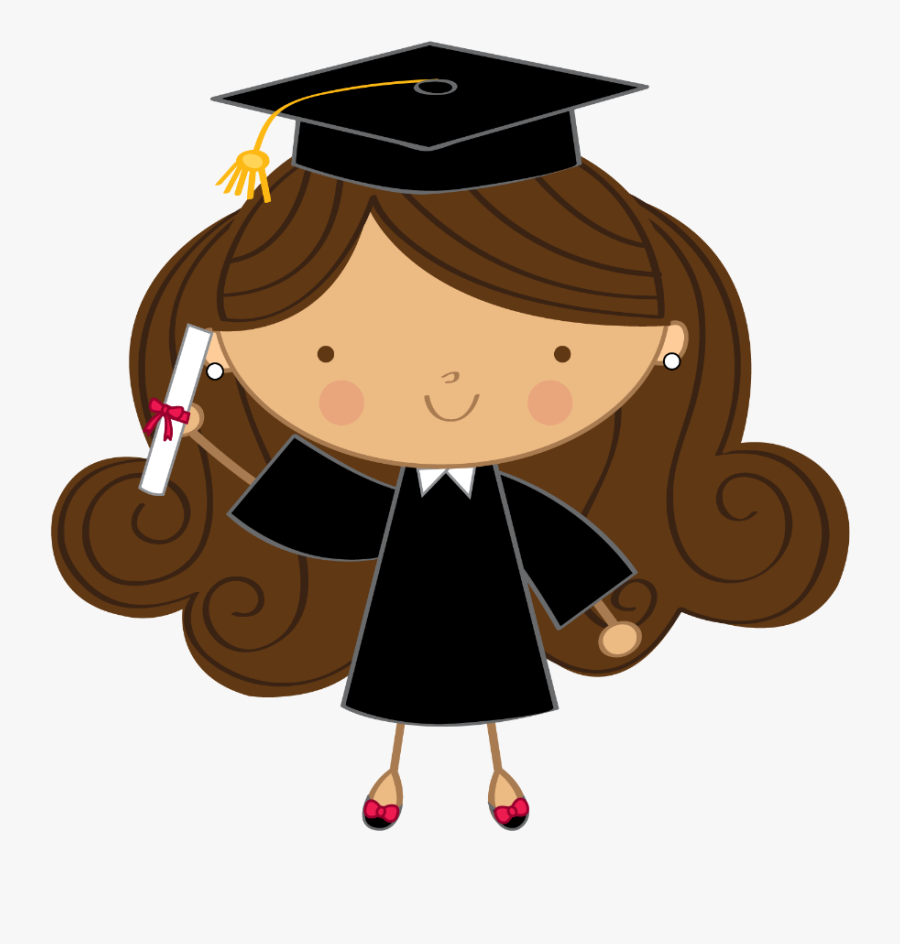 Clipart Graduation Cap And Gown Scrolls Money - Graduacion Preescolar, Transparent Clipart