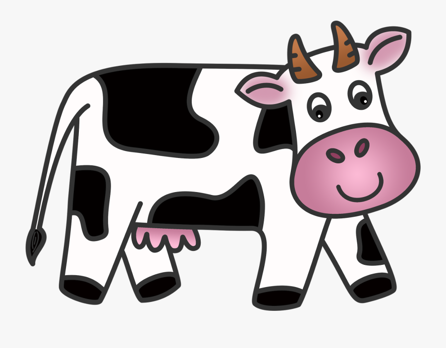 Cattle Clipart Cow Milk Pencil And In Color Cattle - Cow Clipart, Transparent Clipart