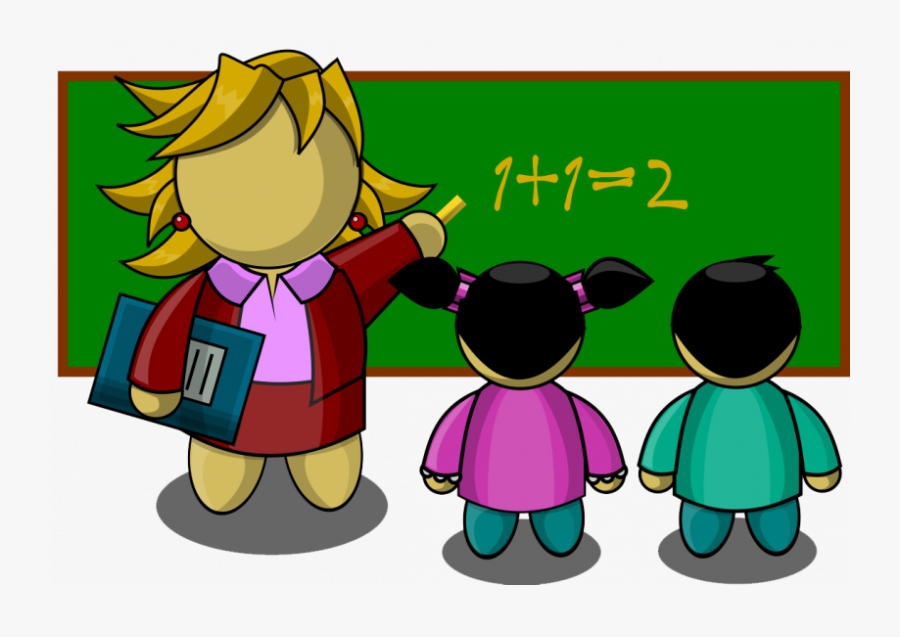 Teacher Helping Student With Math Clipart - Educational Clip Art, Transparent Clipart
