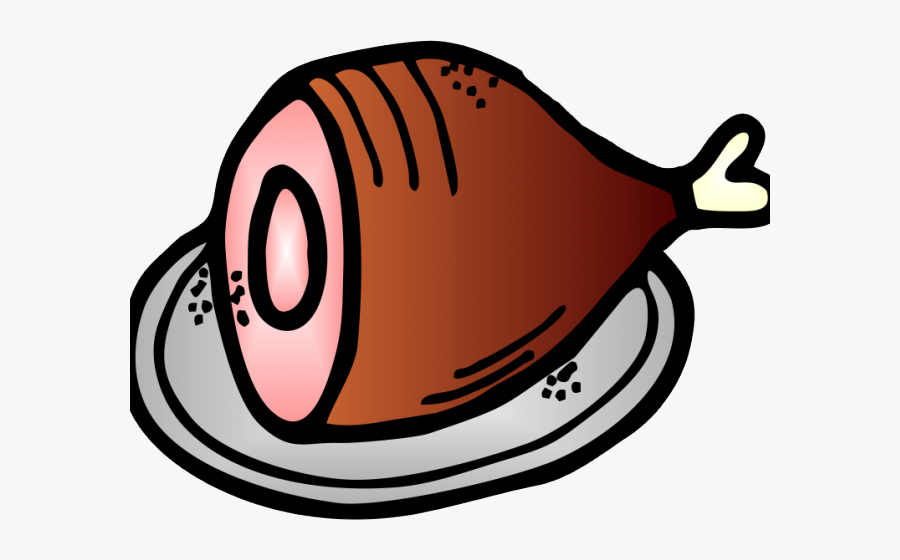 Black And White Ham Clipart, Transparent Clipart