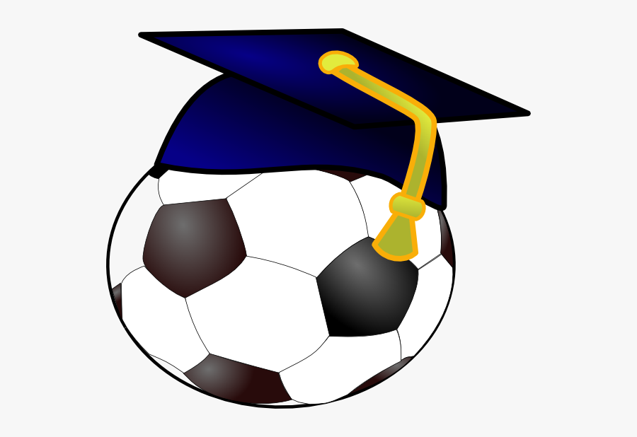 Graduation Clipart Soccer - Soccer Ball Graduation Cap, Transparent Clipart