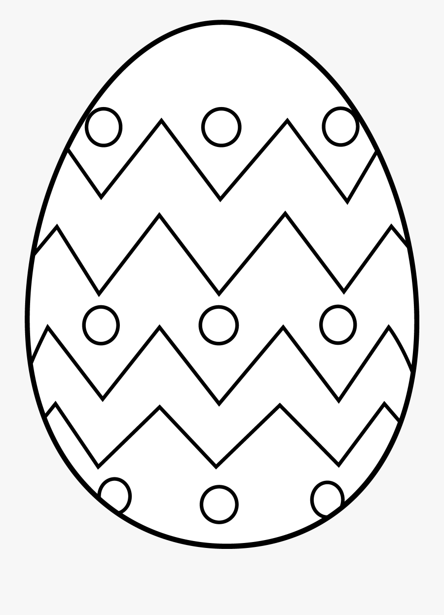 Easter Clipart Black And White Picture Easter Day - Easter Egg Coloring Pages Printable, Transparent Clipart