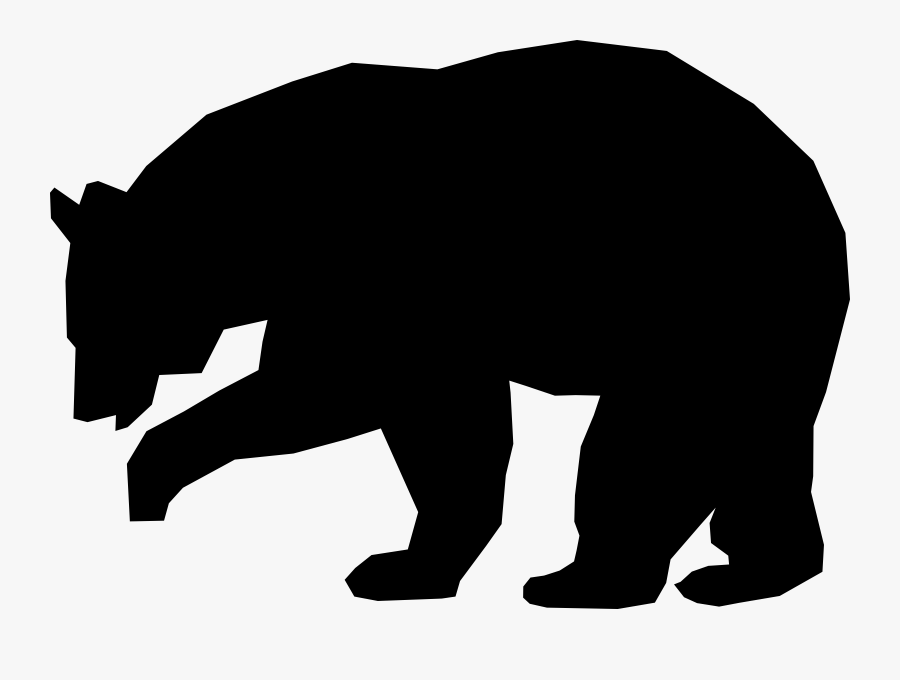 Bear Image Black And White, Transparent Clipart