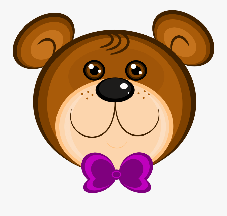 Bear Teaches Clipart, Vector Clip Art Online, Royalty - Teddy Bear Cartoon Face, Transparent Clipart
