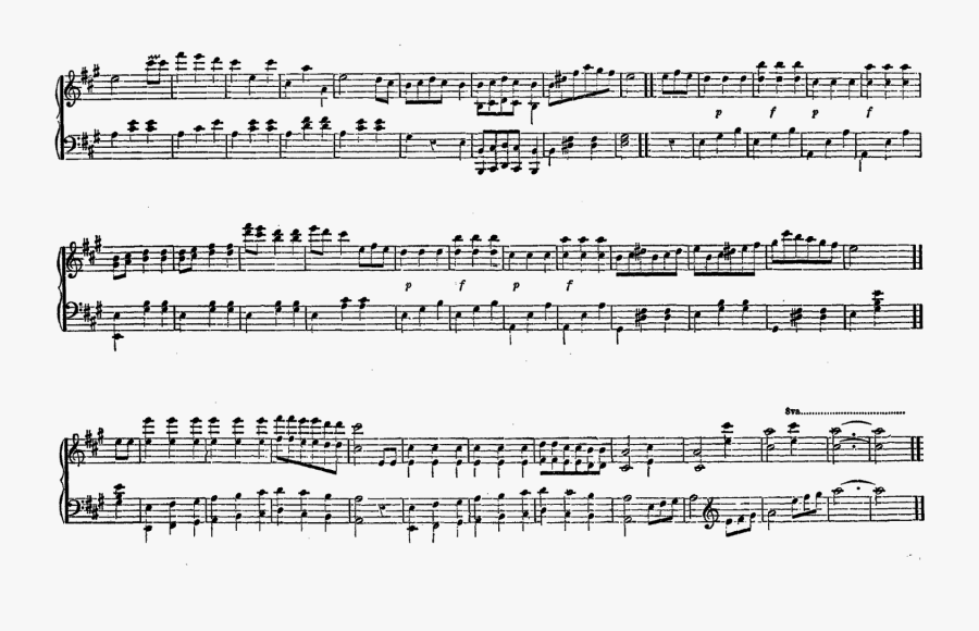 Vintage Sheet Music Clipart - Printable Sheet Music Clipart, Transparent Clipart