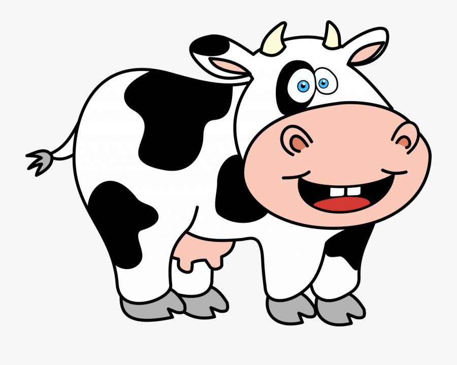Cow Clip Art - Funny Cartoon Cow Png, Transparent Clipart
