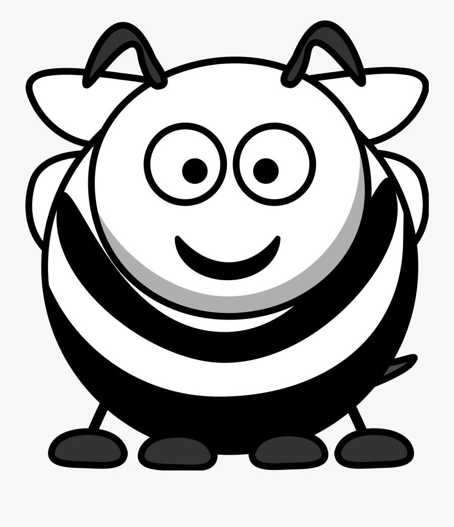 Bee - Clipart - Black - And - White - Cartoon Vector Graphics Black And White, Transparent Clipart