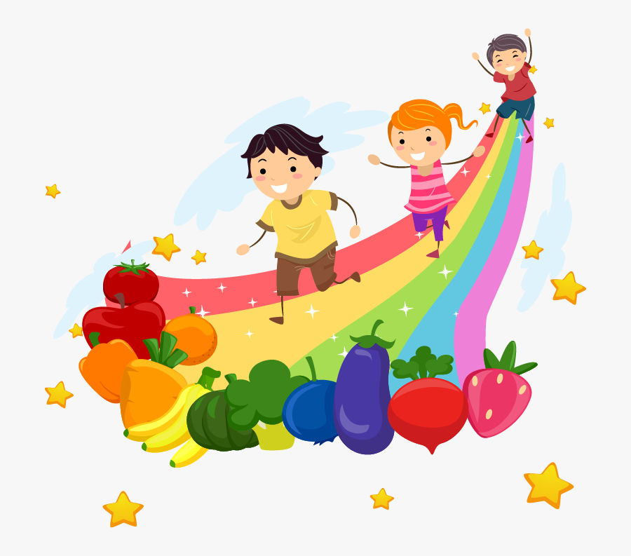 Transparent Rainbow Clip Art - Eat A Rainbow Clipart, Transparent Clipart