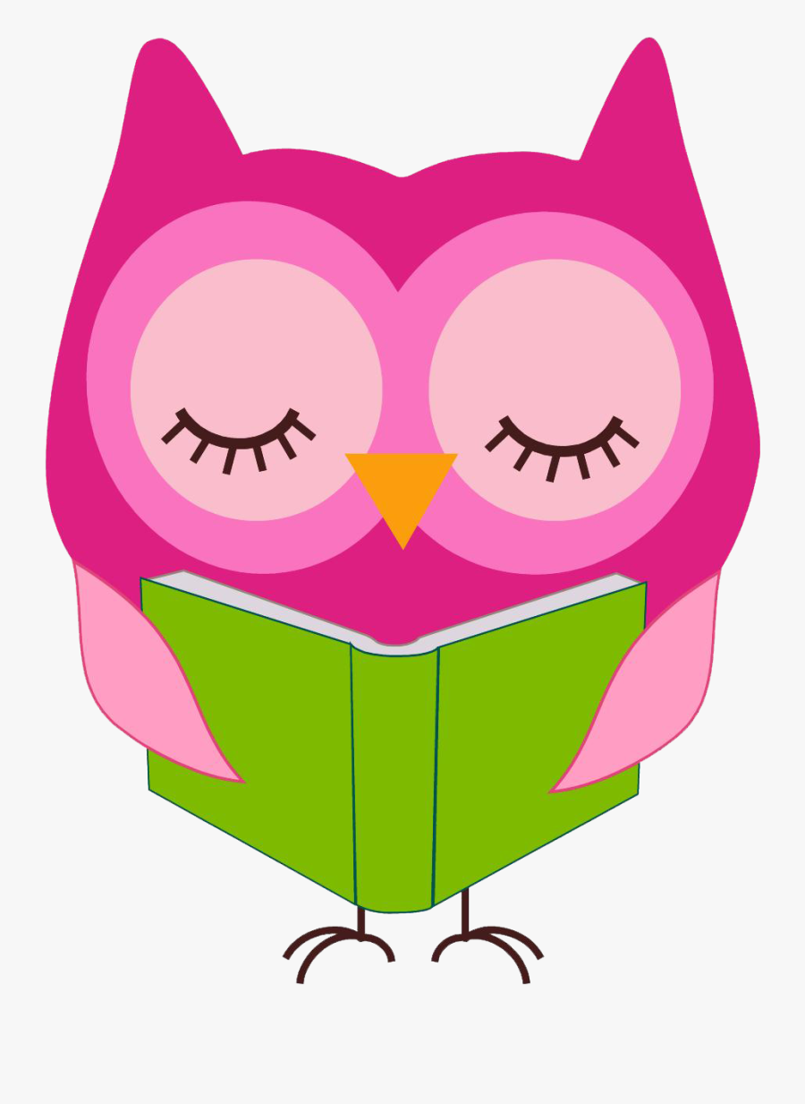 Owl Reading Clipart, Transparent Clipart