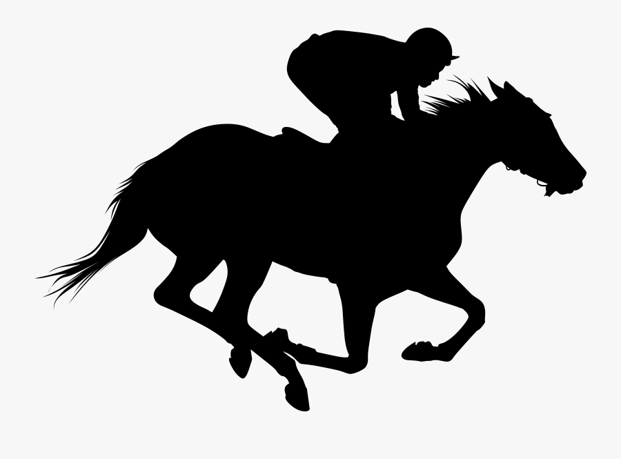 Clip Art The Kentucky Derby Equestrian - Horse Race Silhouette Png, Transparent Clipart