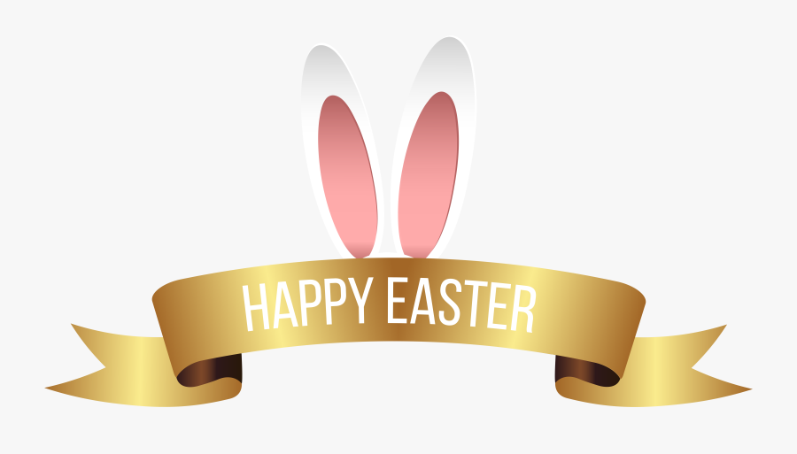 Easter Clipart Banner, Transparent Clipart