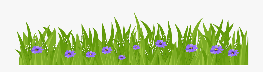 Flower Grass Clipart - Grass With Flowers Transparent, Transparent Clipart