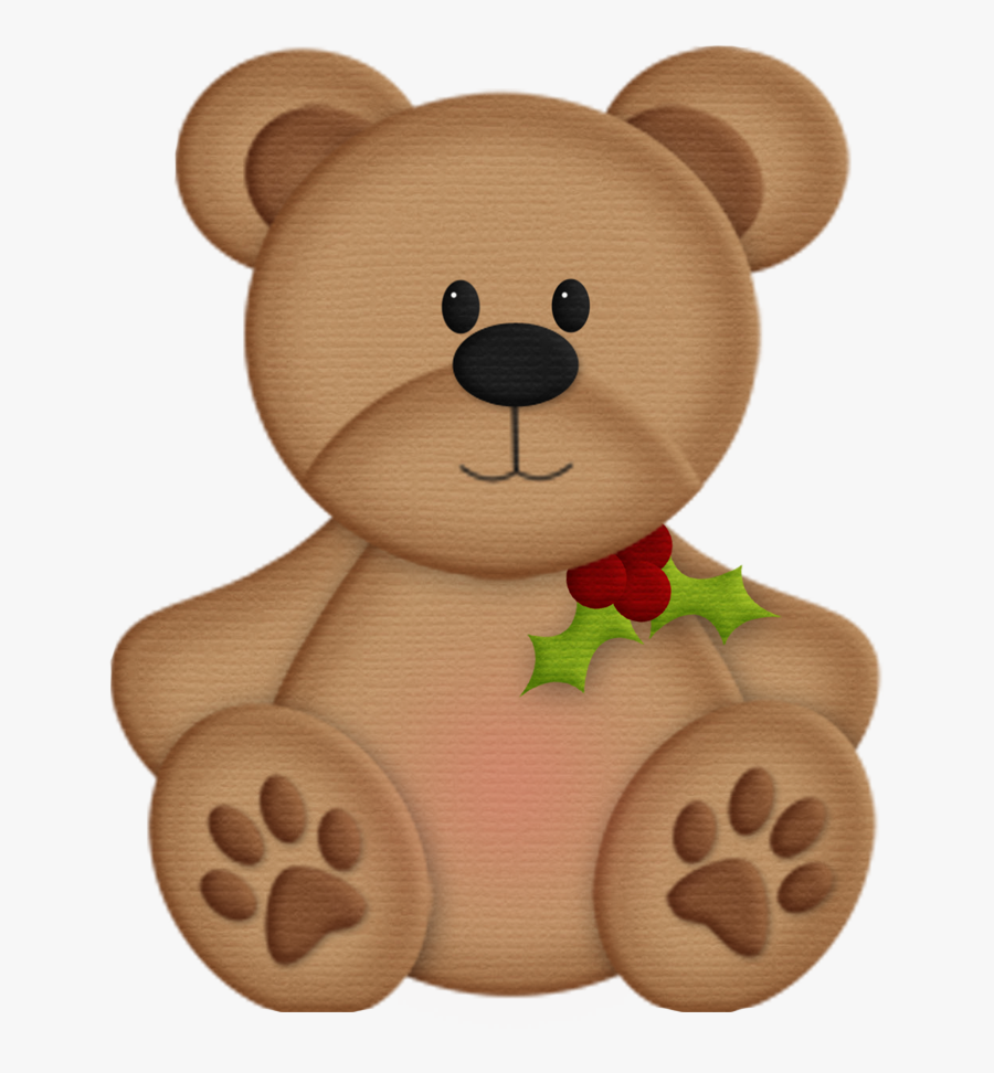 Teddy Bear Christmas Clipart, Transparent Clipart
