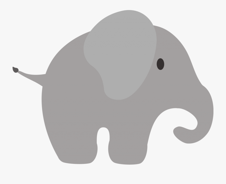 Elephants Are Known For Their Outstanding Intelligence - Cartoon Elephant Picture Side View, Transparent Clipart