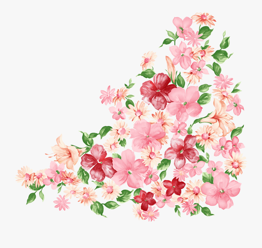 Flowers Clipart Scrapbook - Bordes Para Sobres De Flores, Transparent Clipart