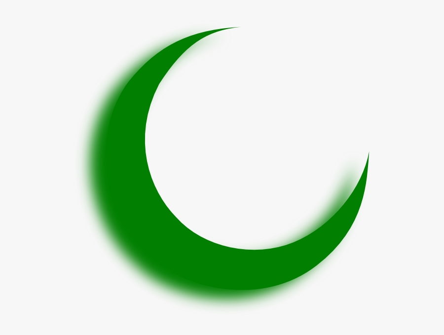 Green Moon Clip Art At Vector Clip Art Online Royalty - Green Crescent Moon Png, Transparent Clipart