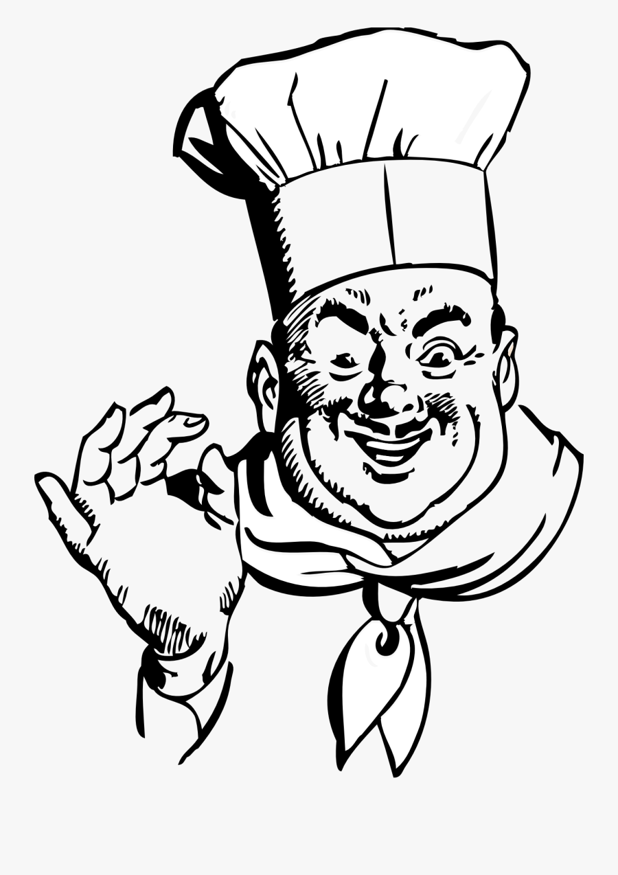 Chef Clipart Black And White, Transparent Clipart