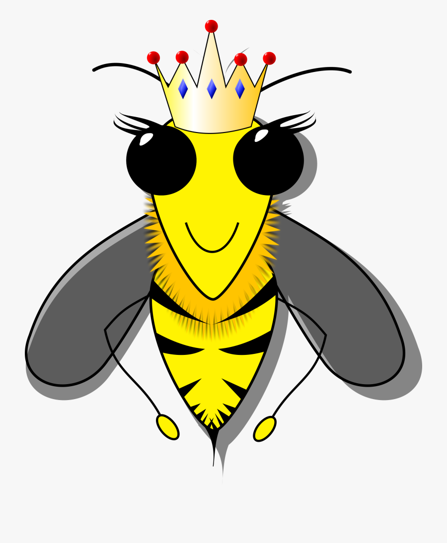 European Dark Bee Queen Bee Beehive Bumblebee - Clip Art Pictures Of Bees, Transparent Clipart