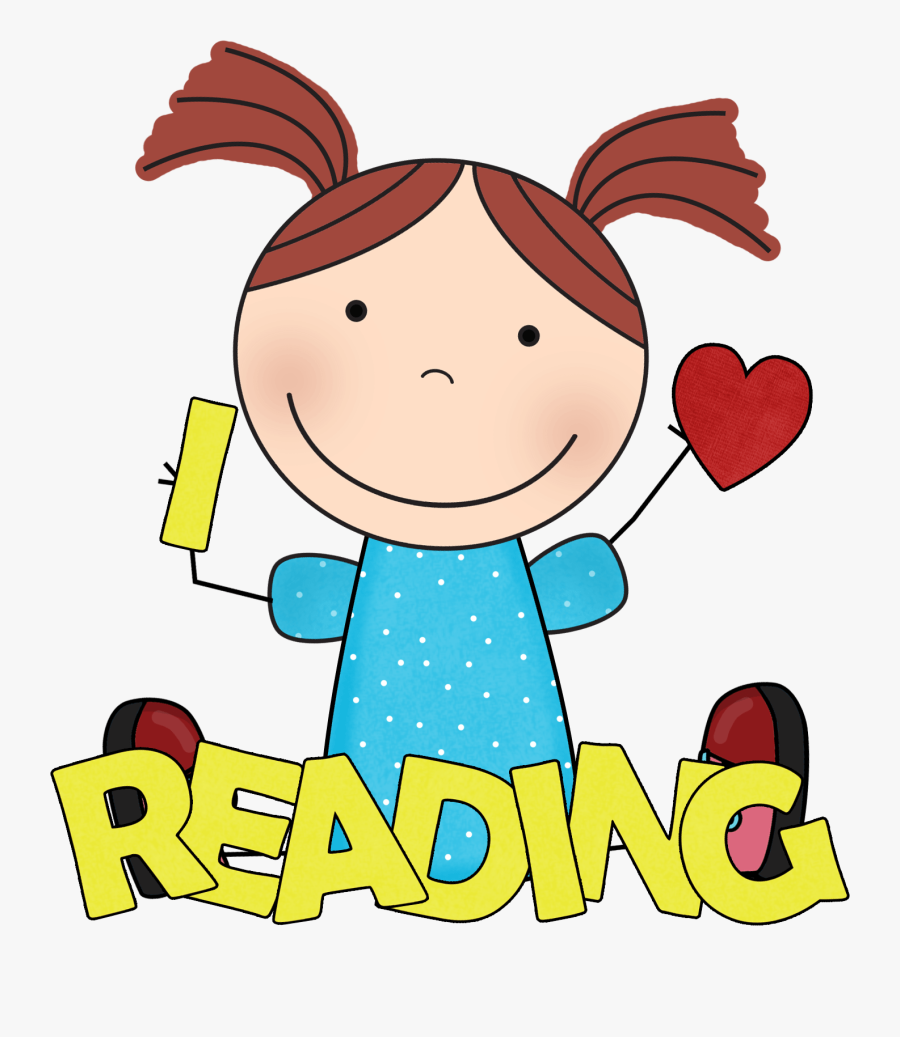 I Love Reading Clipart - Heart Reading Clipart, Transparent Clipart