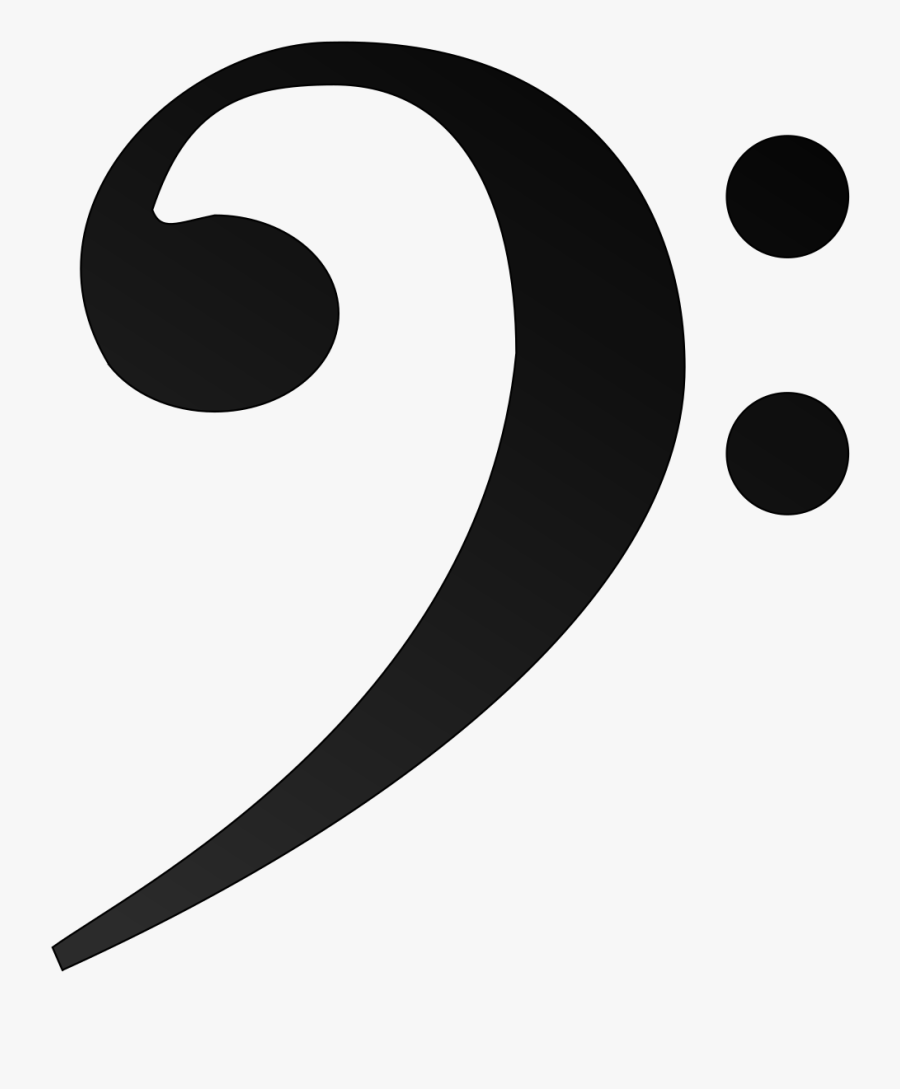 Music Clipart Clef Png - Bass Clef Transparent , Free Transparent