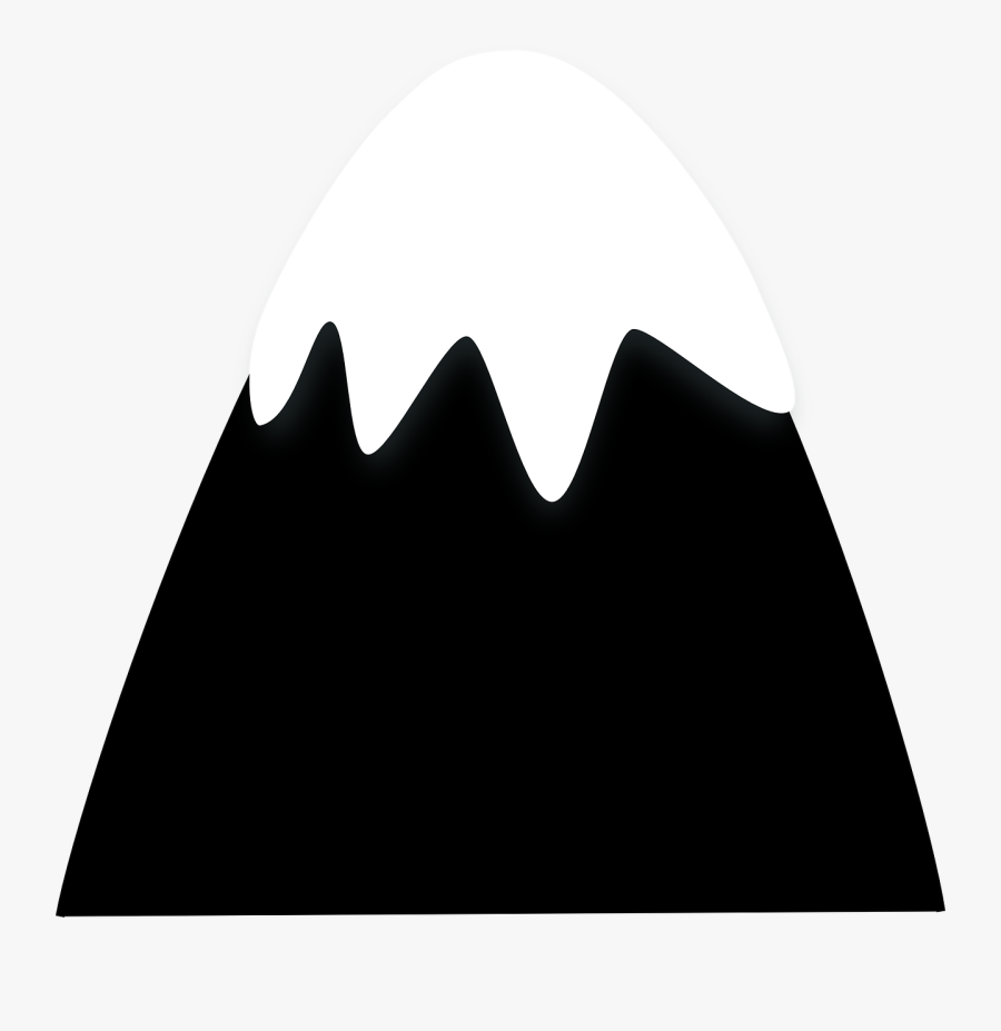 Mountain Silhouette Vector At Getdrawings - Cartoon Snow Covered Mountain Png, Transparent Clipart