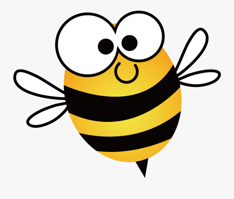 European Dark Bee Honey Bee Beehive Clip Art - Cartoon Bee Png, Transparent Clipart