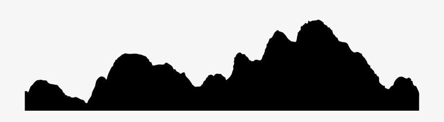 Mountain Silhouette Black And White At Getdrawings - Organ Mountains Las Cruces Silhouette, Transparent Clipart