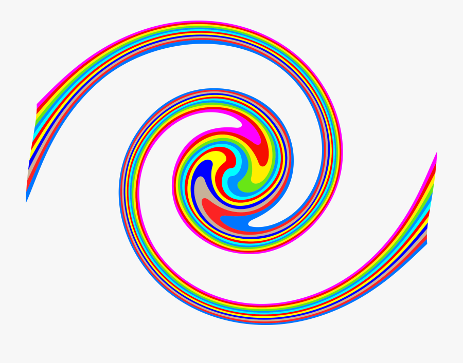 Spiral Clipart Rainbow - Taste The Rainbow Png, Transparent Clipart