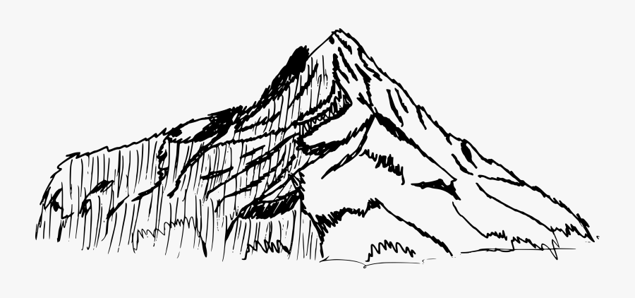 Mountain Explosion In Drawing Clipart , Png Download - Mountain Drawing Transparent Background, Transparent Clipart