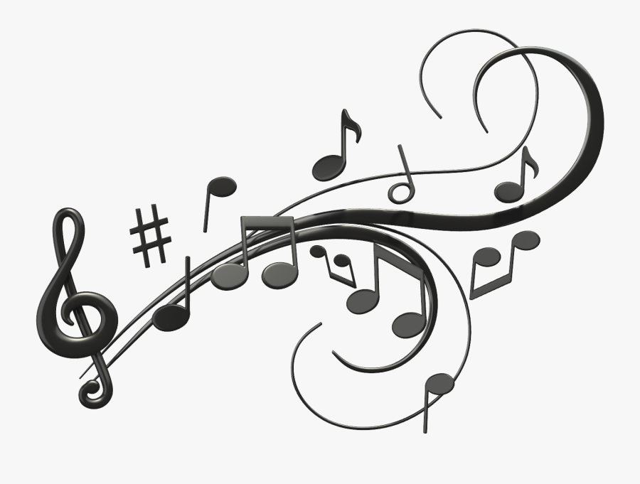Music Clipart Clear Background - Music Notes With Transparent Background, Transparent Clipart