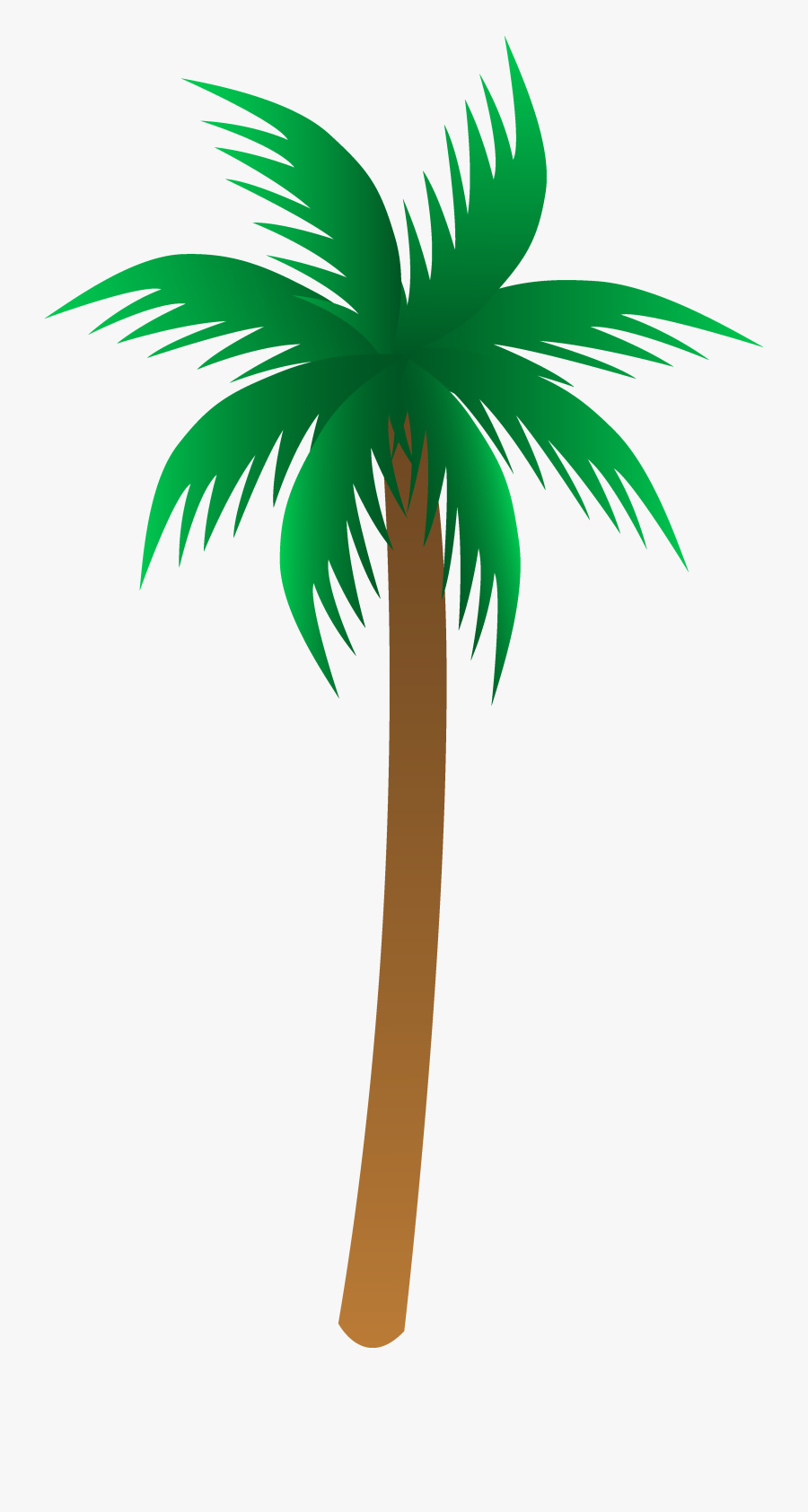 Palm Tree Art Tropical Palm Trees Clip - Palm Tree Vector Png, Transparent Clipart