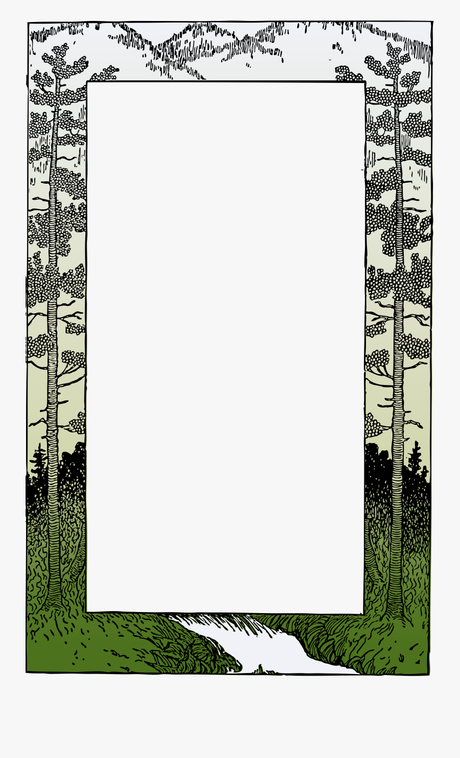Mountain Frame - Mountain Frame Clipart, Transparent Clipart