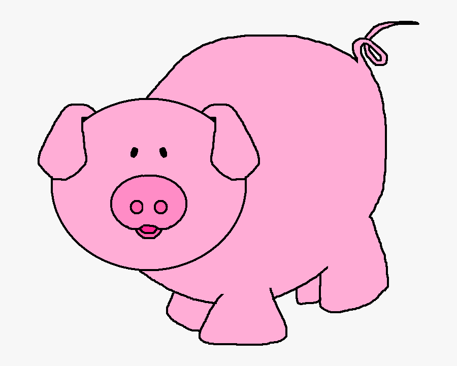 Free Clip Art Pig - Clip Art Of A Pig, Transparent Clipart
