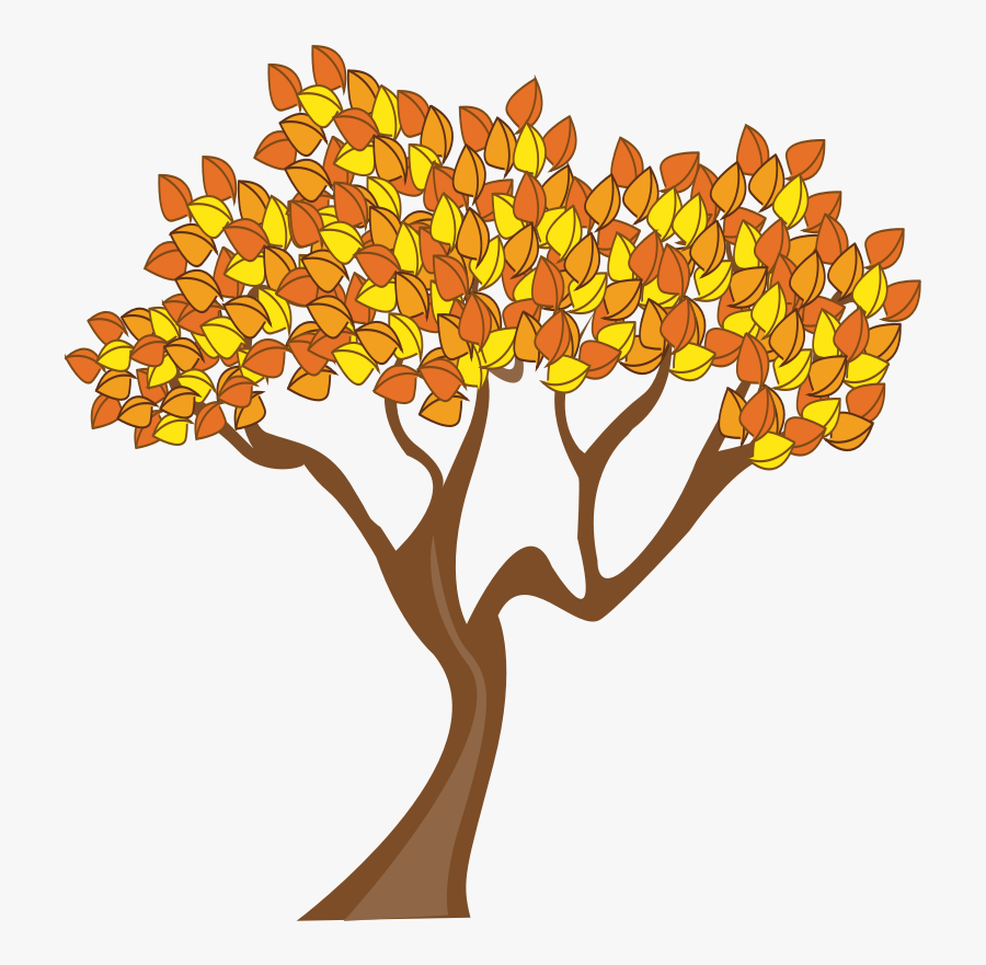 Fall And Autumn Clipart Seasonal Graphics - Tree In Autumn Clipart, Transparent Clipart