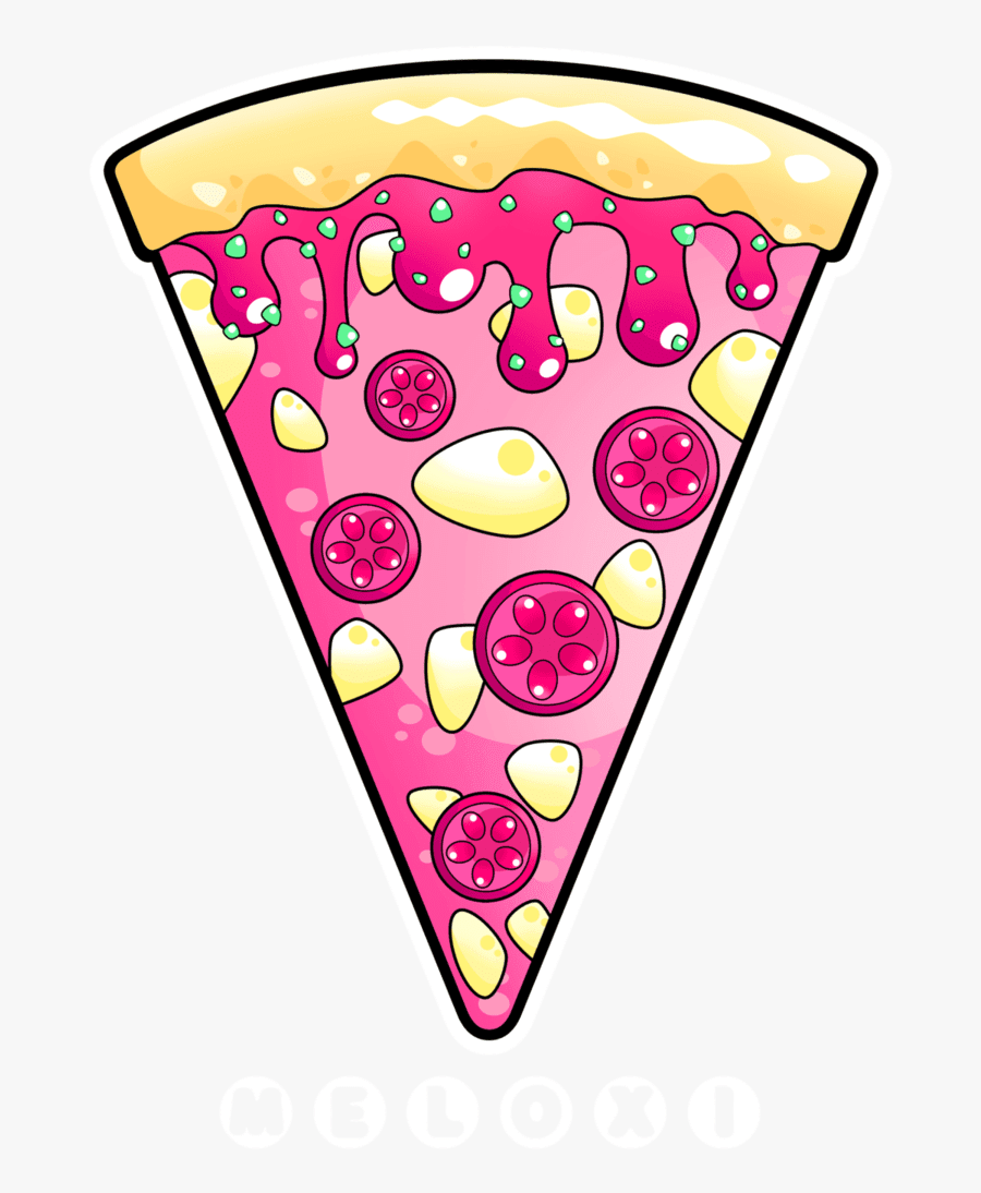 Pizza Clipart Pink - Pizza Kawaii, Transparent Clipart