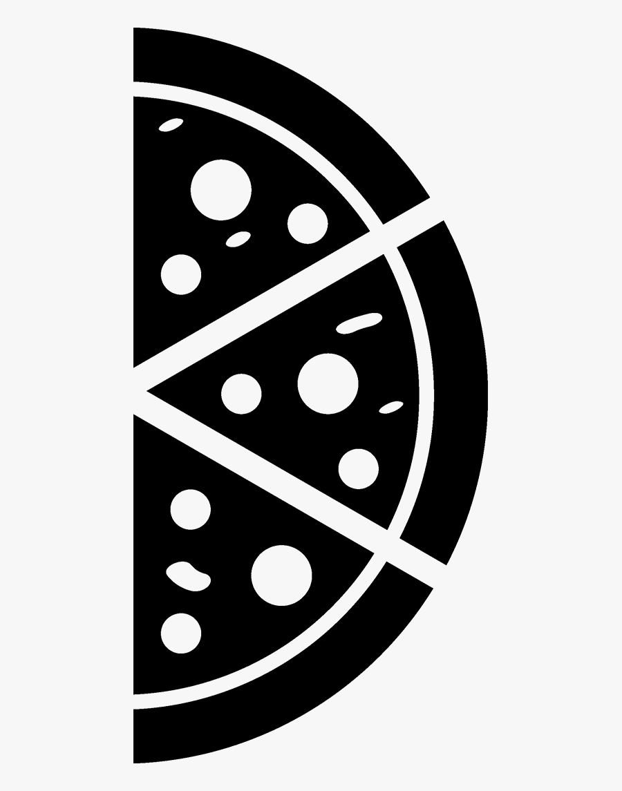 Itu0027s Brickinu0027 Simple - Pizza Black And White Png, Transparent Clipart