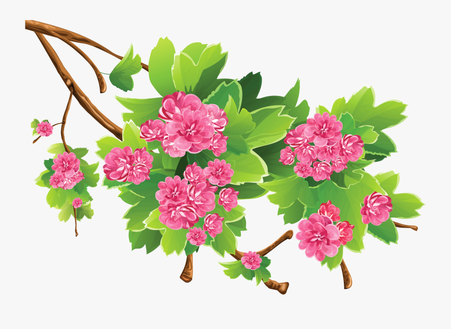 Spring Flowers Clip Art Transparent - Spring Flowers Png Clipart Flowers, Transparent Clipart