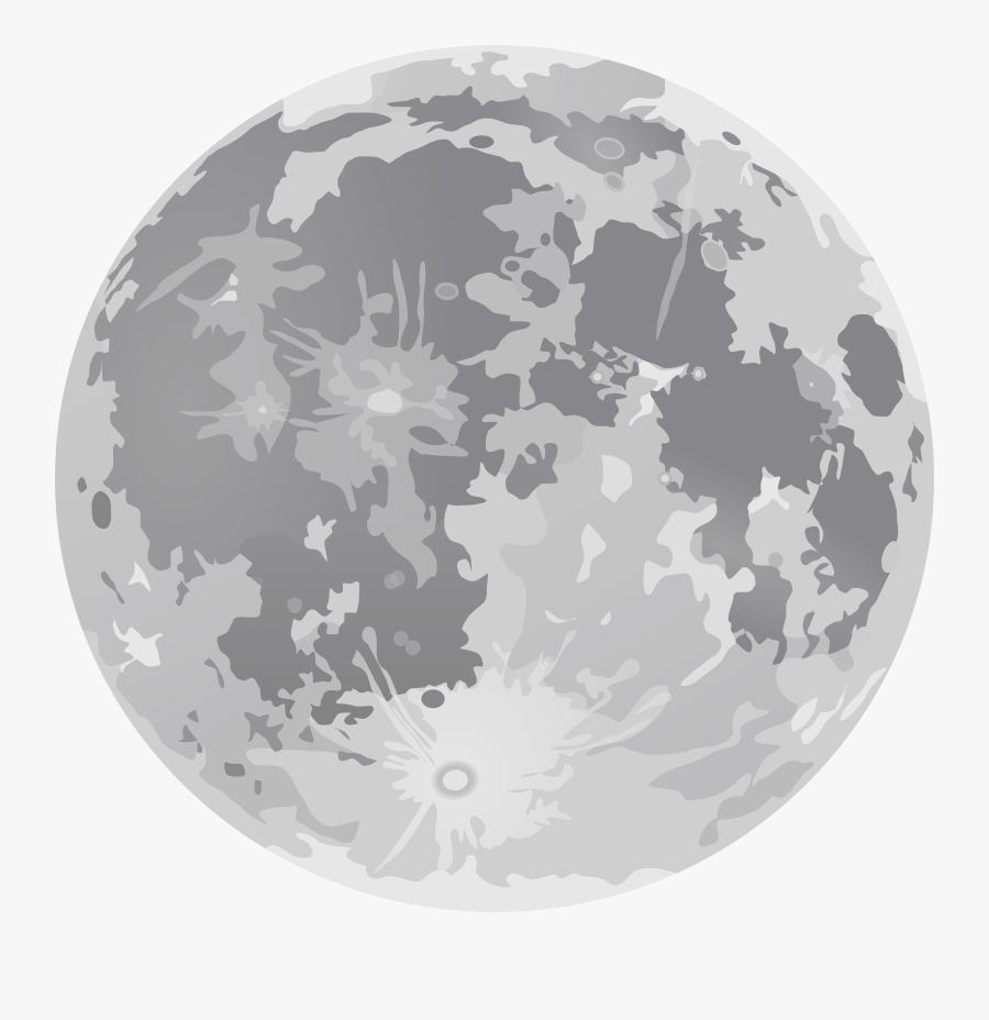 Moon Clipart - Transparent Background Moon Cartoon, Transparent Clipart