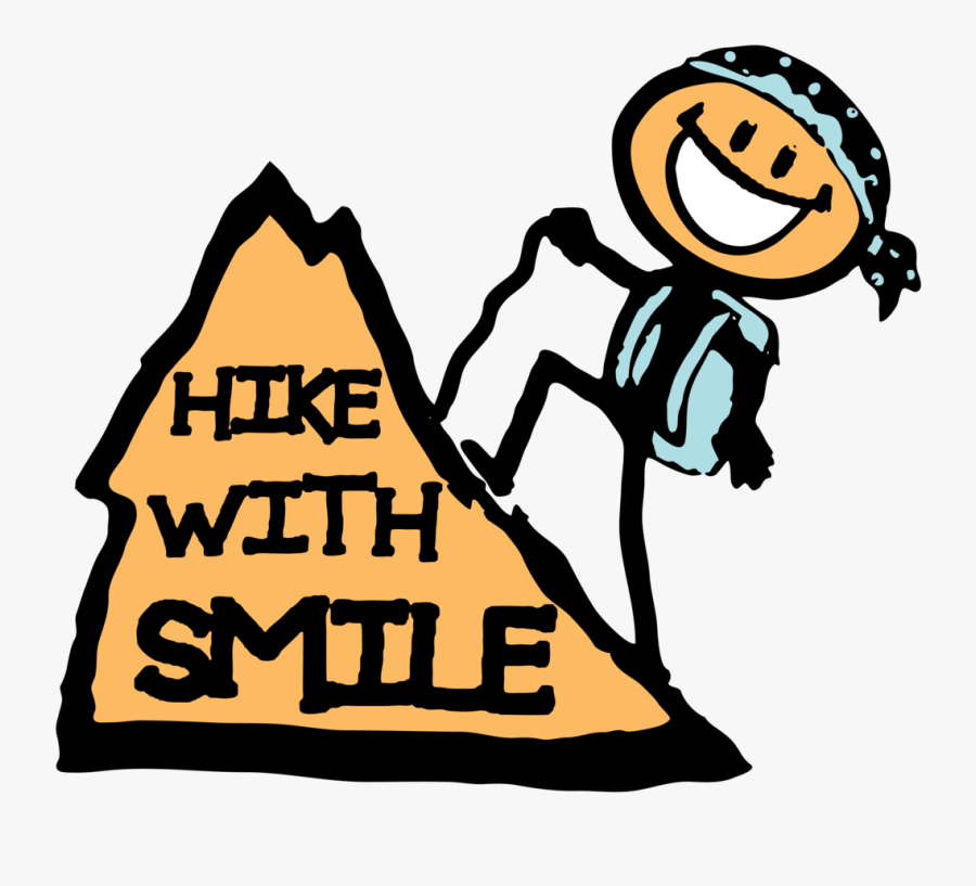 Hikewithsmile - Hiking Mountain Kid Clipart, Transparent Clipart