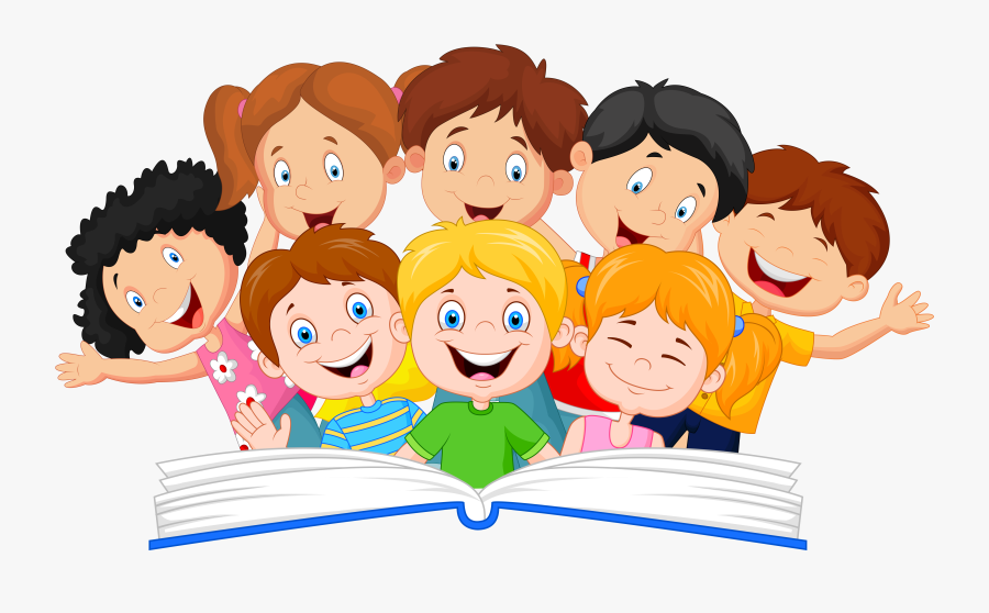 Kids Reading Clipart, Transparent Clipart