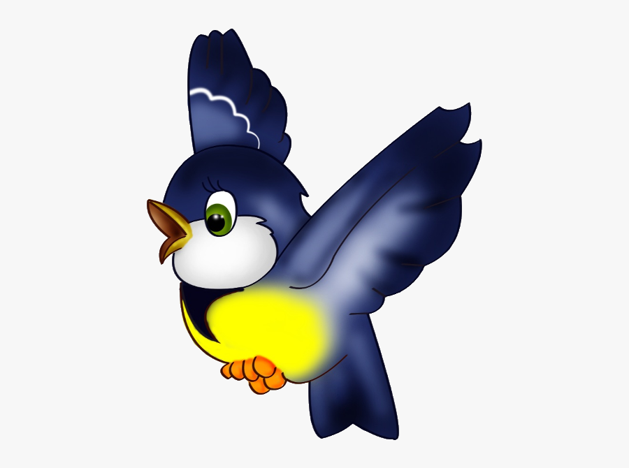 Blue Bird Clip Art - Flying Bird Clipart Transparent, Transparent Clipart
