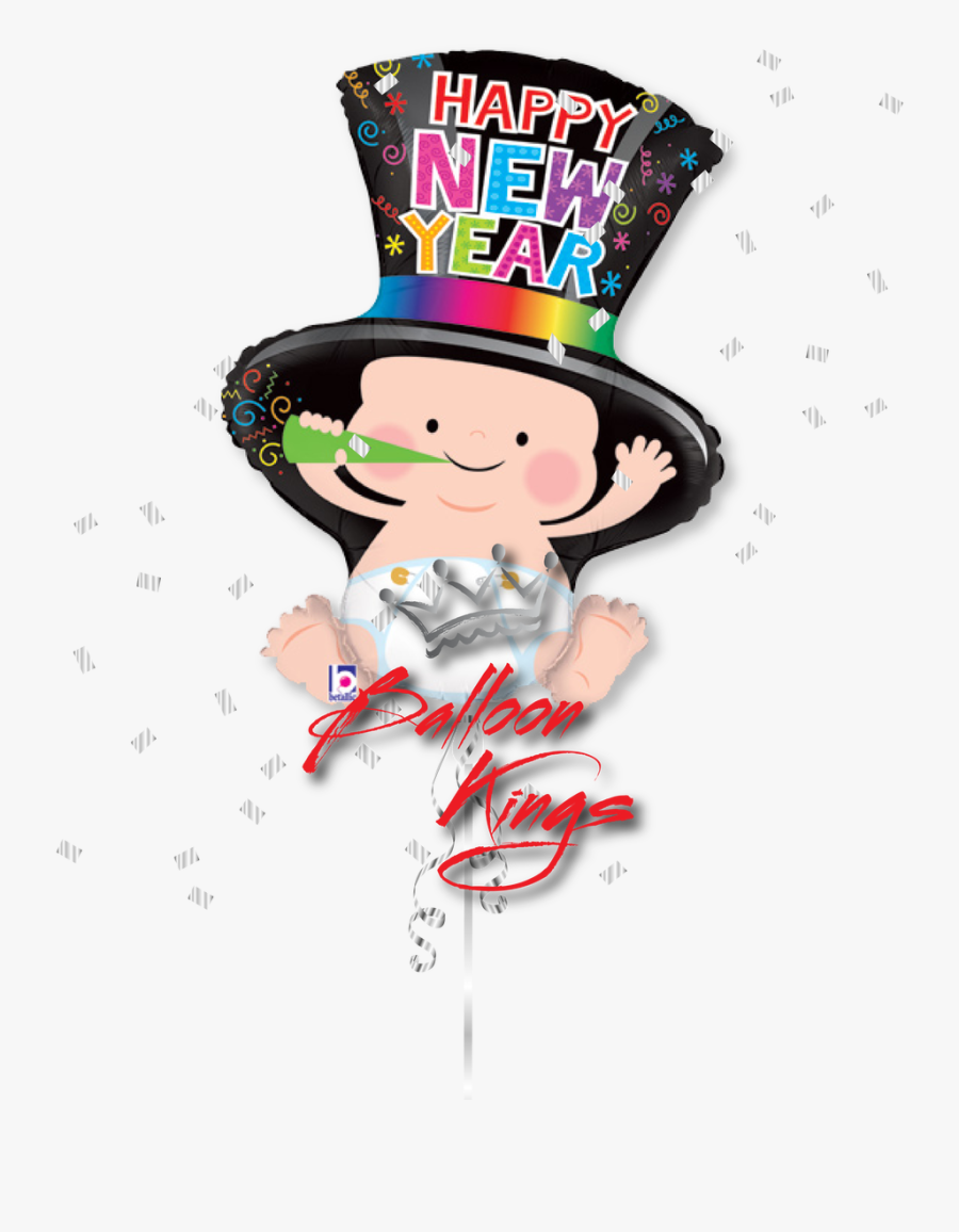 Transparent New Years Hat Png - Baby New Year Balloon, Transparent Clipart