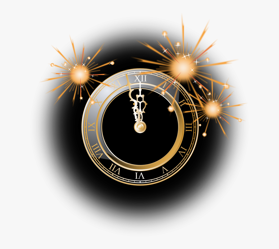 New Year Clock - Happy New Year 2018 Gif, Transparent Clipart