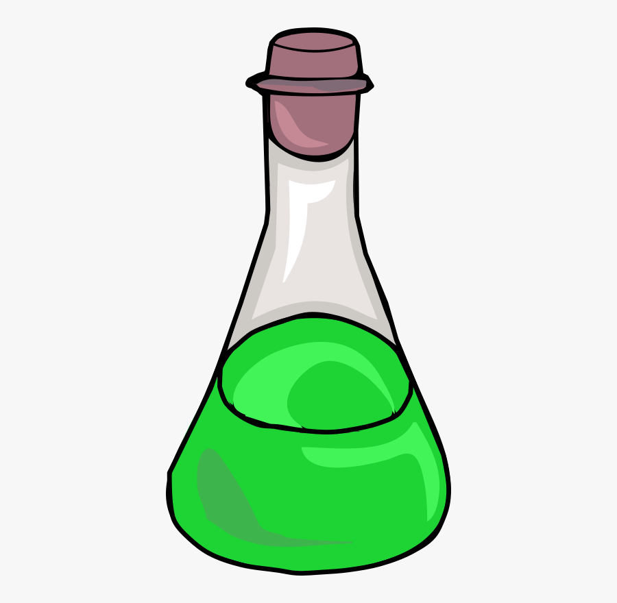 Clipart Green Science Bottle - Science Bottle Png, Transparent Clipart
