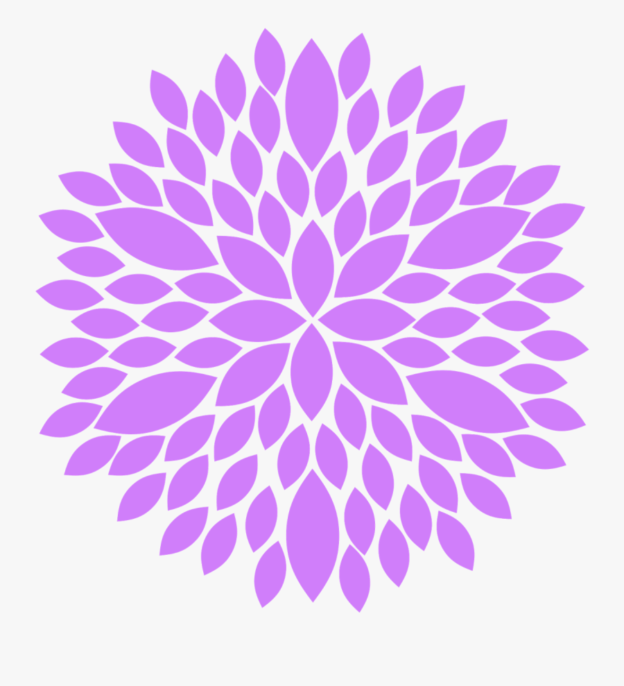 Pretty Flower Clipart - Dahlia Clip Art Png, Transparent Clipart