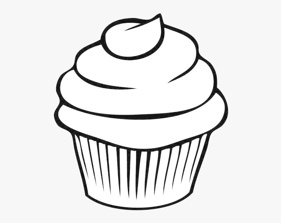 Cupcake Clipart Outline Free Clip Art Transparent Png - Outline Cupcake Clipart, Transparent Clipart