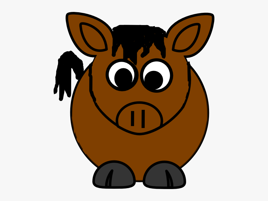 Mare - Clipart - Cartoon Farm Animal Clipart, Transparent Clipart