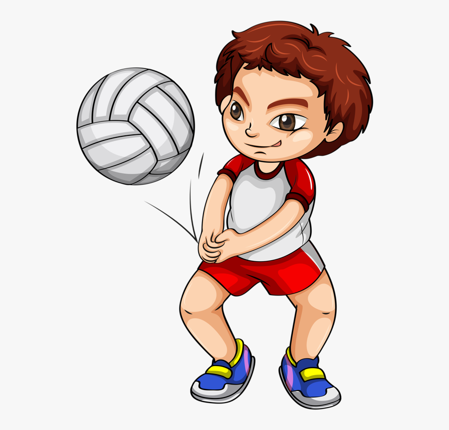 Transparent Exercise Clipart - Volleyball Sports Clipart, Transparent Clipart