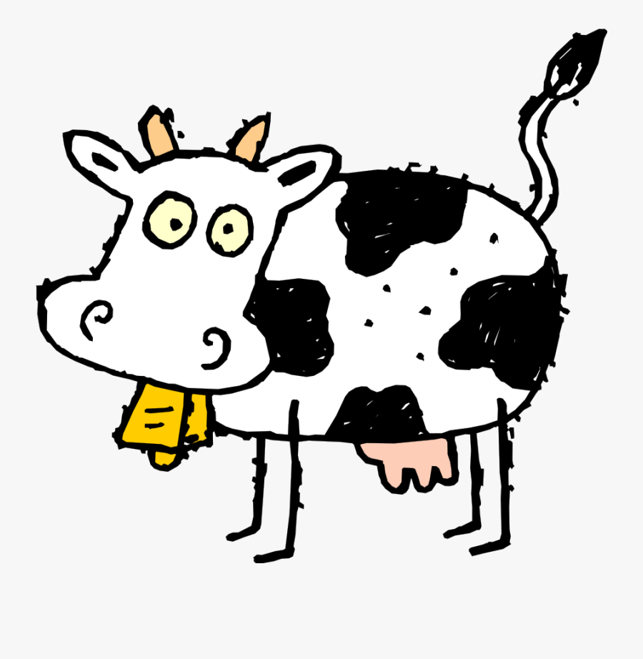 Cartoon Cow Svg Clip Arts - Con Bò Hoạt Hình, Transparent Clipart