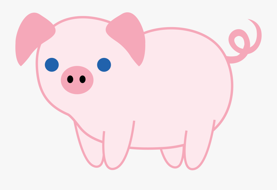 Cute Pig Clipart - Clip Art, Transparent Clipart